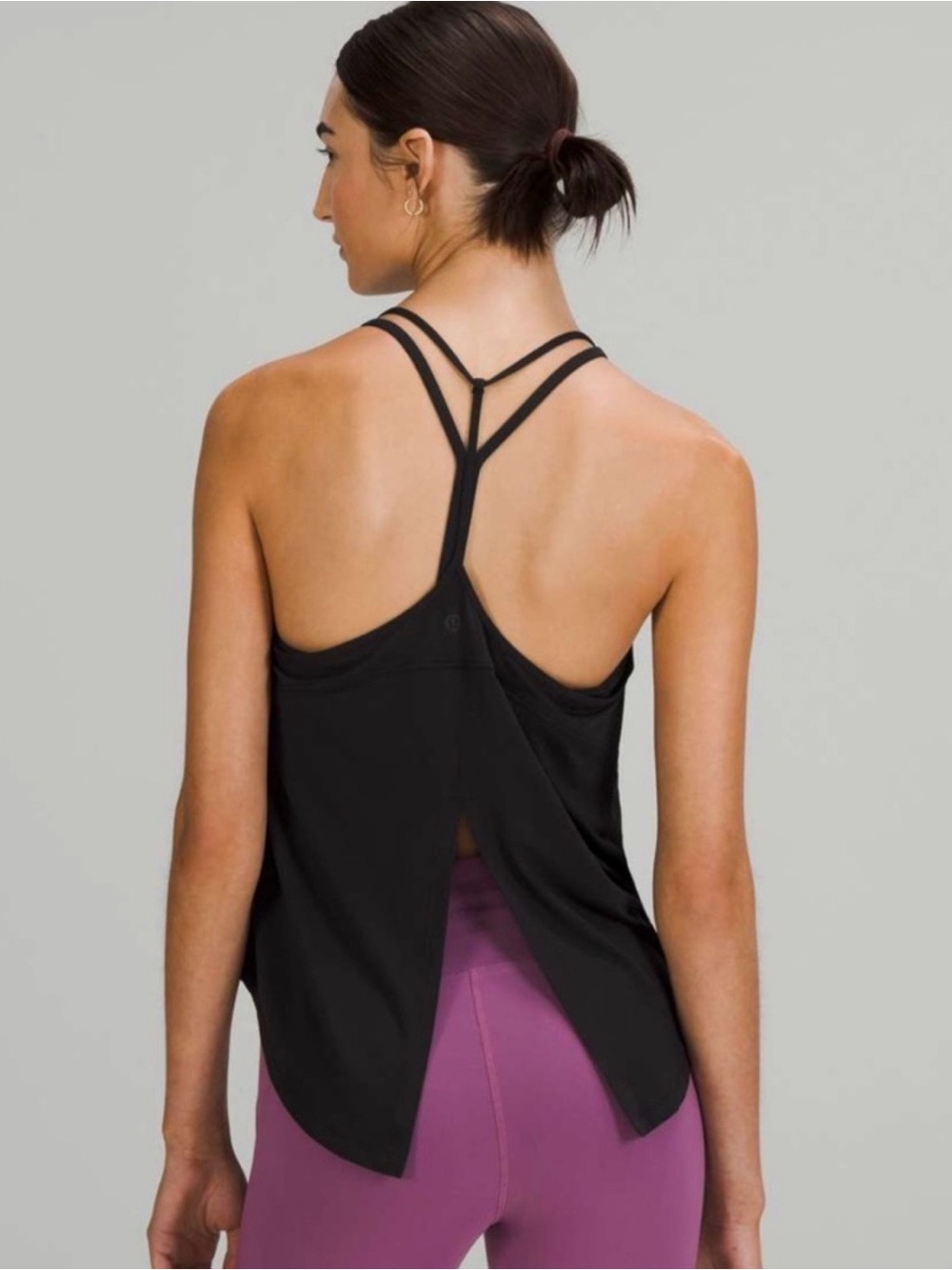 Lululemon Modal-Silk Twist Back Yoga Tank Top